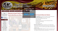 Desktop Screenshot of duckcreekwine.com